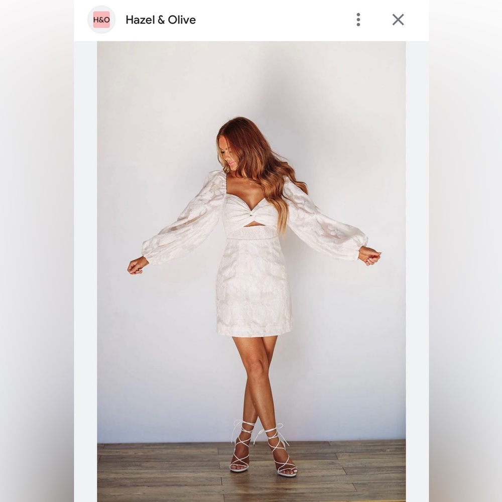Hazel & Poppy Sipping the Night Away Dress - Cream